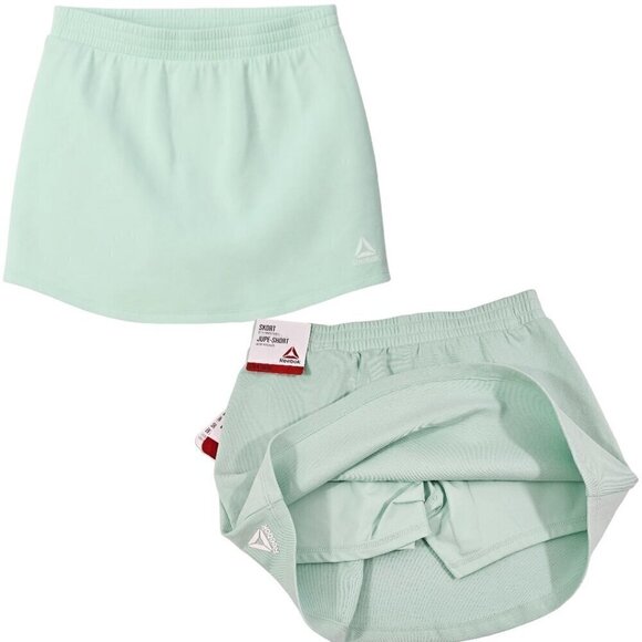 Reebok Girls Active Velocity Skort (Skirt w/Compression Shorts) – Green – LG/XL - Picture 1 of 16